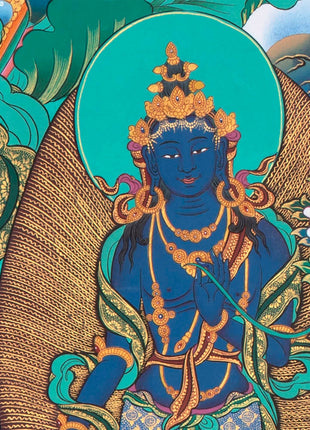 Handmade Avalokiteshvara Thangka | Hand Pained Tibetan Wall decor