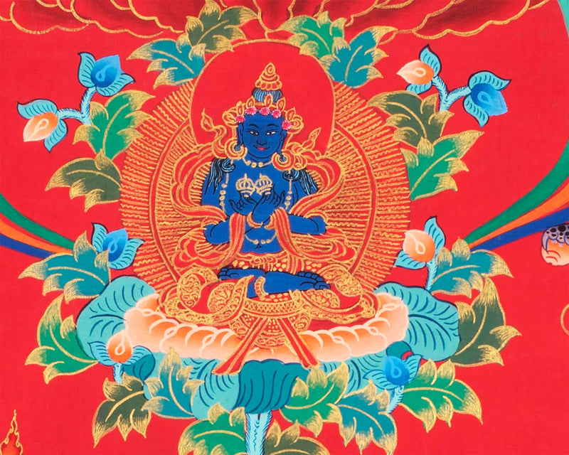 Namtose Thangka | Original Hand Painted Wealth Deity