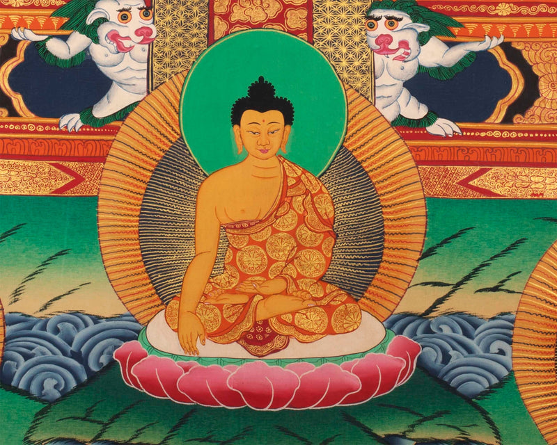 Eight Medicine Buddha Thangka | Wall Decoration Painting