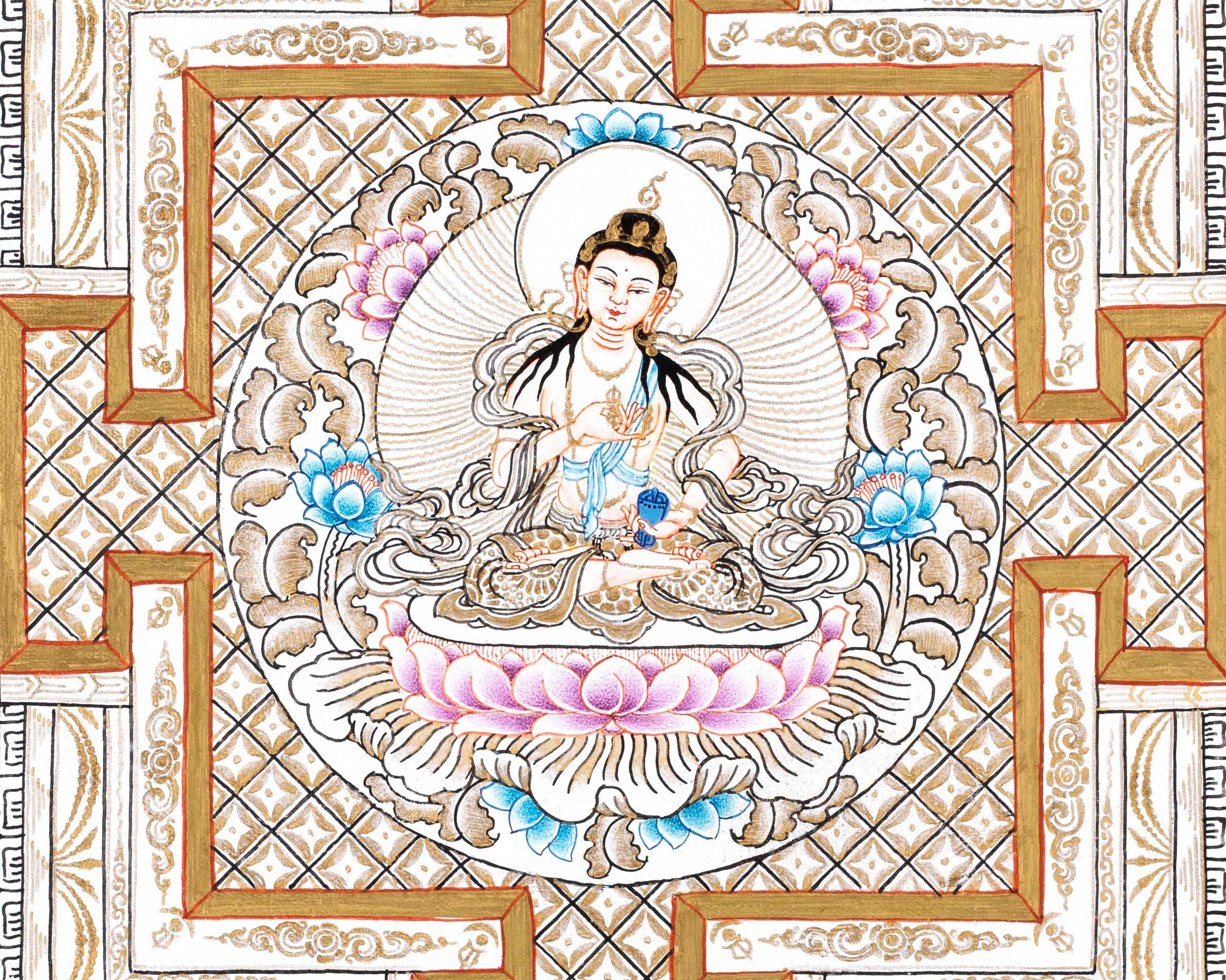 Vajrasattva Thangka | Wall  Hanging Art For Office