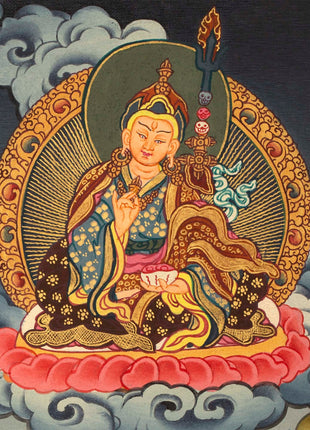 White Tara Original Hand-Painted Thangka | Kwan Yin Female Goddess