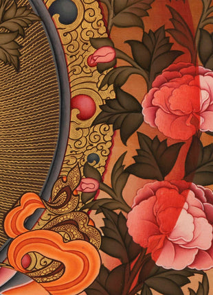 White Tara Painting | Traditional Religious Wall Decor