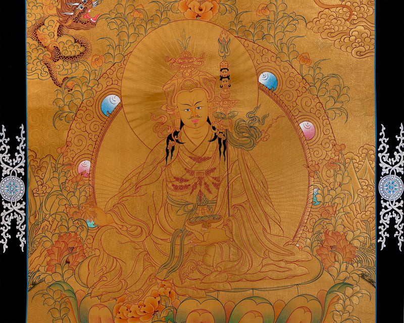 Padmasambhava Thangka Painting | Lotus Born Master of Buddhism