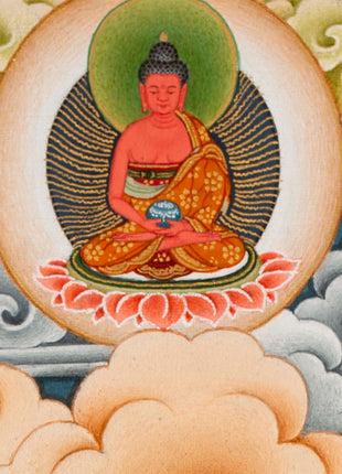 Boddhisattva Manjushri Original Thangka | Vajrayana Buddhism