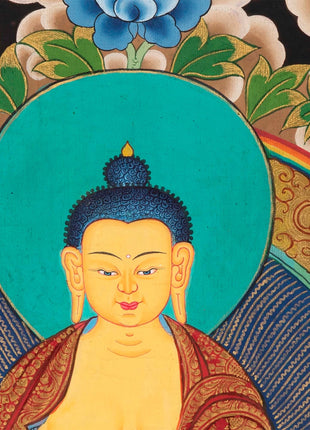 108 Seated Buddha Thangka | Yoga Meditation Canvas Art for your Peace and wellbeing