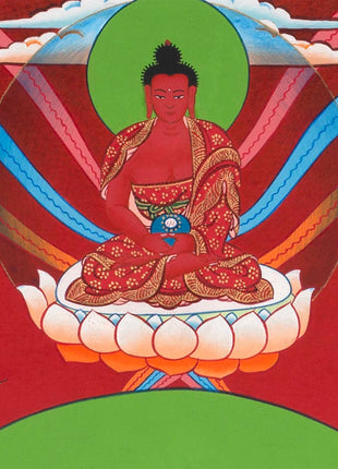 Avalokitesvara Chengrezig Thangka | Flanked by Boddhisattvas Vajrapani and Manjushree | Wall Decors