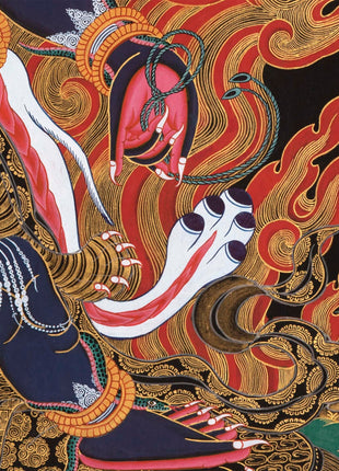 6 Armed Dharmapala Mahakala |  Spiritual Art for Altar space