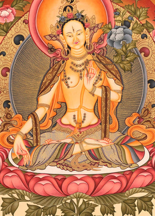 White Tara Goddess Thangka  | Mindfulness Meditation