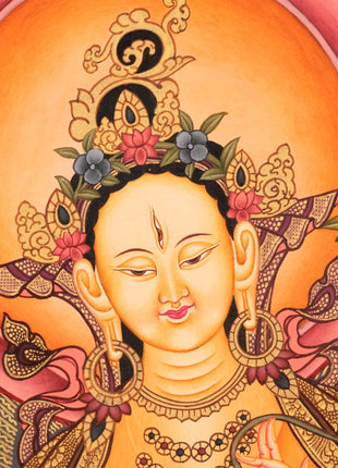 White Tara Goddess Thangka  | Mindfulness Meditation