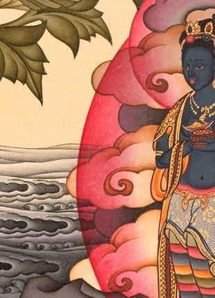 White Tara Goddess Thangka  | Mindfulness Meditation