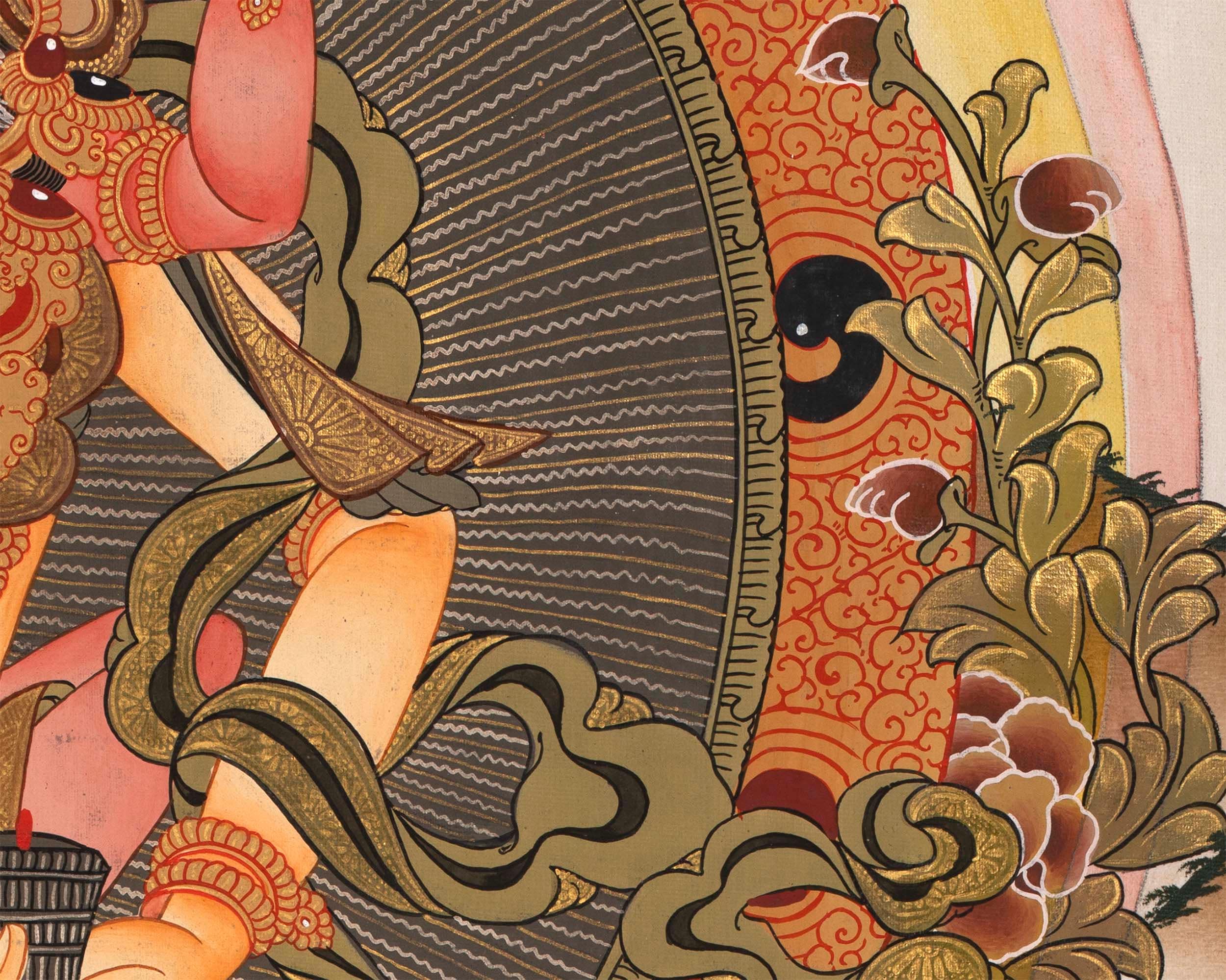 Vajrasattva Dorje Sempa Shakti  YabYum Thangka | The Union Of Compassion And Wisdom | Wall hanging Decoration