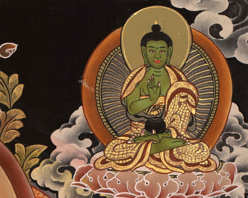 Vajrasattva Dorje Sempa Shakti  YabYum Thangka | The Union Of Compassion And Wisdom | Wall hanging Decoration