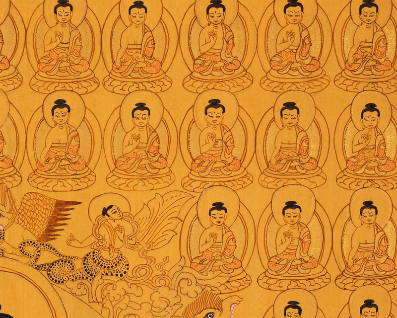 Wall hanging Shakyamuni Buddha Thangka | Handmade Thangka for Peace