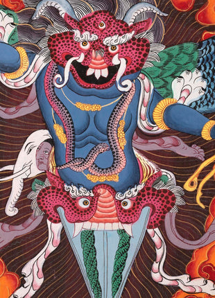 Garuda Thangka | Protective Wrathful Diety | Wall Decor