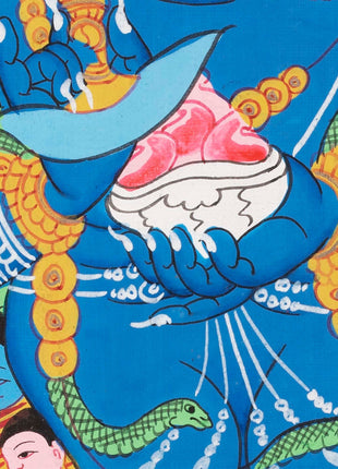 Kalabhairava Thangka | Six Armed Mahakala Tibetan Buddhist Deity