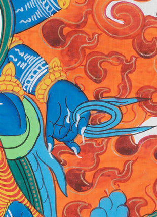 Kalabhairava Thangka | Six Armed Mahakala Tibetan Buddhist Deity