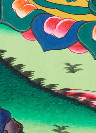 Kalabhairava Thangka | Six Armed Mahakala Tibetan Buddhist Deity