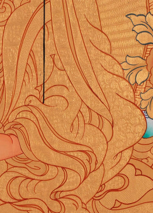 Padmasambhava Thangka | Tibetan Buddhism Art | Wall Decors