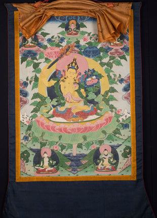 Manjushree Thangka | Vintage Thangka painting