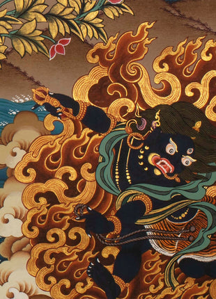 4 Armed Chenrezig Thangka | Yoga Meditation Canvas Art for your Peace