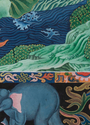 Padmapani Lokeshvara Tibetan Thangka | Paubha Art Meditation