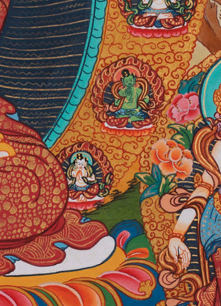 Gautama Buddha Thangka | Wall Decor | Tibetan Hand Painting