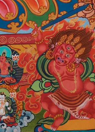 Gautama Buddha Thangka | Wall Decor | Tibetan Hand Painting