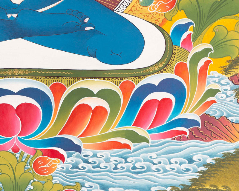 Yab Yum Samantabhadra Buddha | Original Hand-Painted Buddhist Thangka