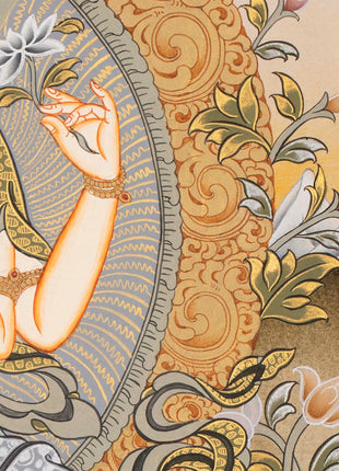 Four Armed Avalokiteshvara Chenrezig | Good Luck Symbols Art