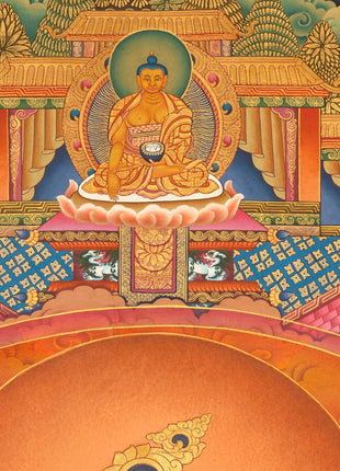 White Tara | Kwan Yin Female Goddess | Original Hand-Painted Tibetan Thangka