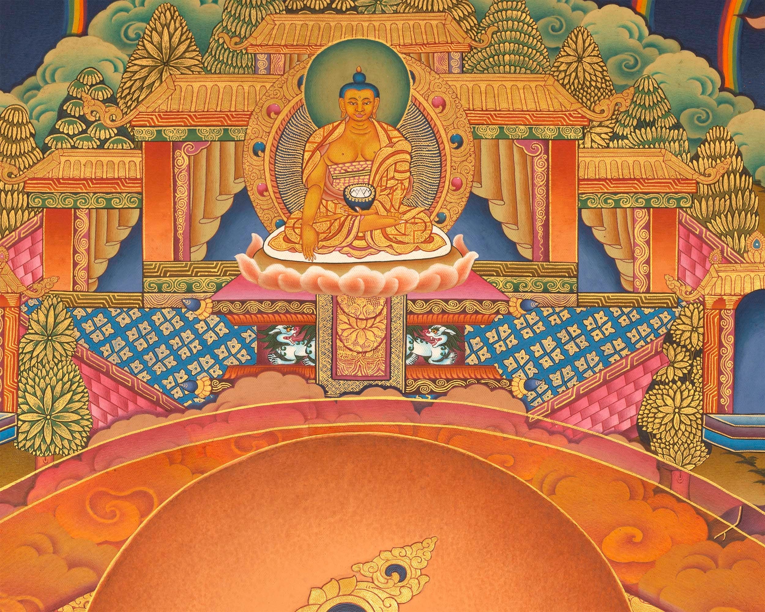 White Tara | Kwan Yin Female Goddess | Original Hand-Painted Tibetan Thangka