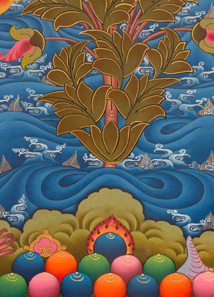 White Tara | Kwan Yin Female Goddess | Original Hand-Painted Tibetan Thangka