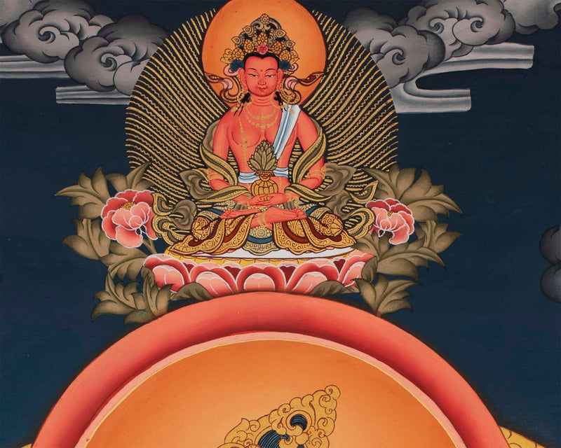 Large Arya Tara Tibetan Thangka | Mother Of Compassion And Wisdom