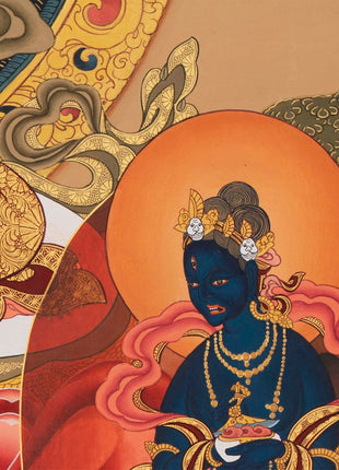 Large Arya Tara Tibetan Thangka | Mother Of Compassion And Wisdom