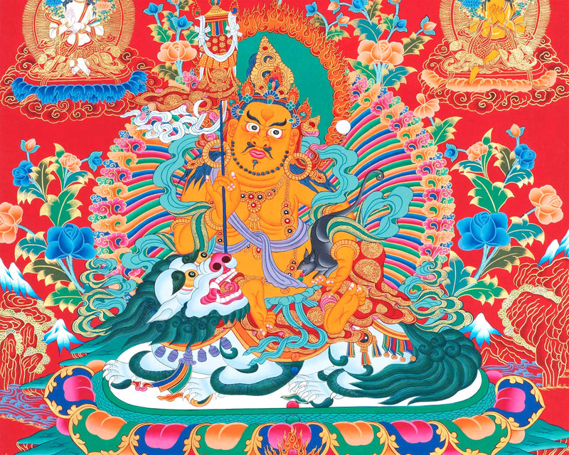 Namtose Thangka | Original Hand Painted Wealth Deity