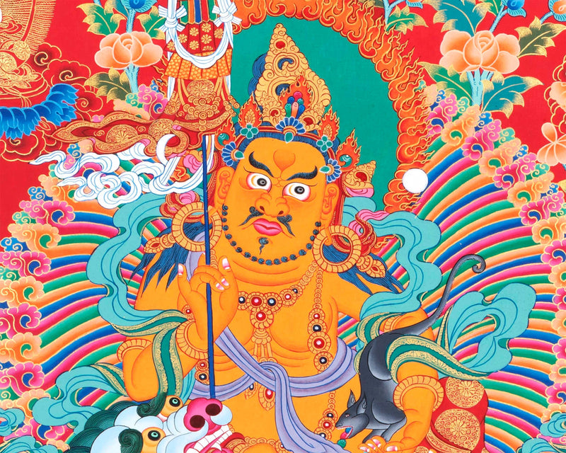 Namtose Thangka | Original Hand Painted Wealth Deity