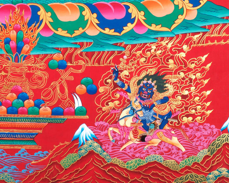 Namtose Thangka | Original Hand Painted Wealth Deity