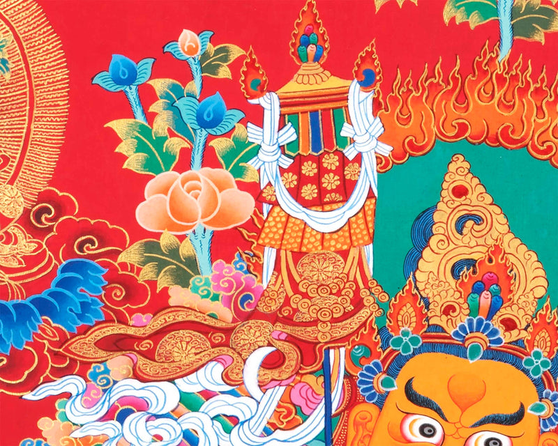 Namtose Thangka | Original Hand Painted Wealth Deity