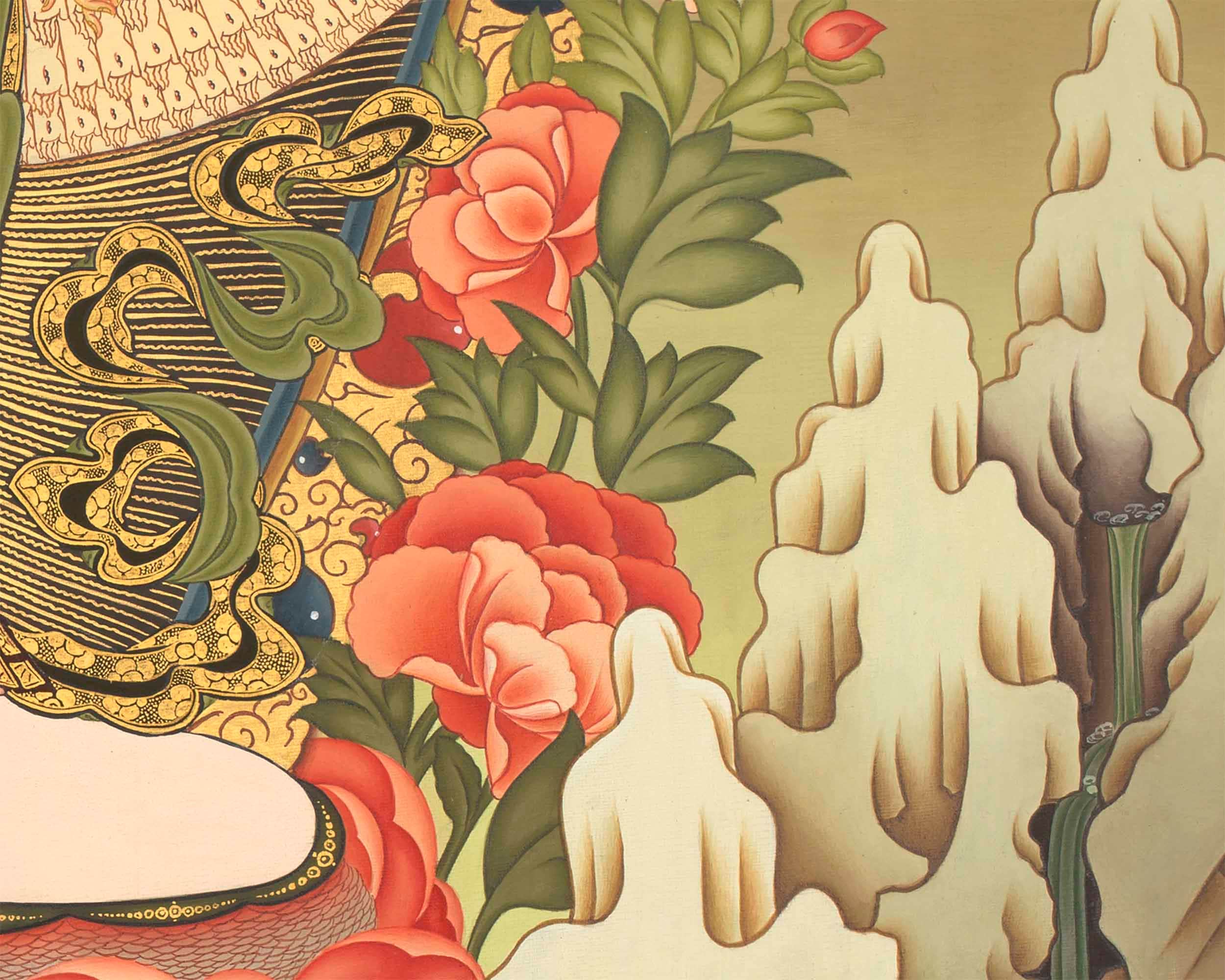 Original Hand painted Avalokiteshvara Thangka | Traditional Tibetan Artwork Painted