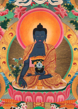 Eight Medicine Buddha Thangka | Wall Decoration Painting