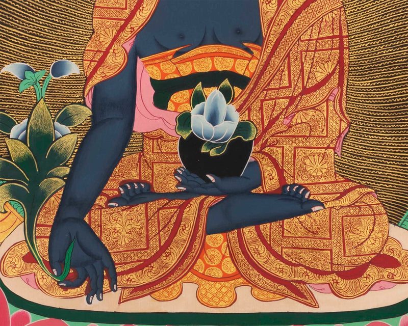 Eight Medicine Buddha Thangka | Wall Decoration Painting