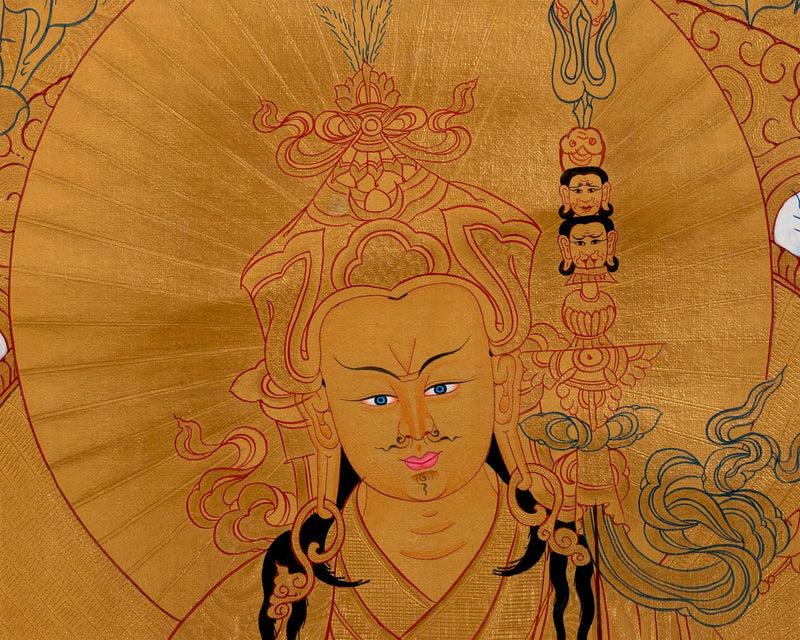 Padmasambhava Thangka Painting | Lotus Born Master of Buddhism