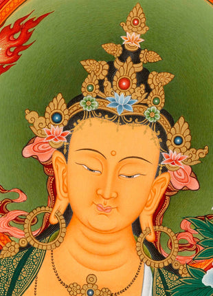 Boddhisattva Manjushri Original Thangka | Vajrayana Buddhism