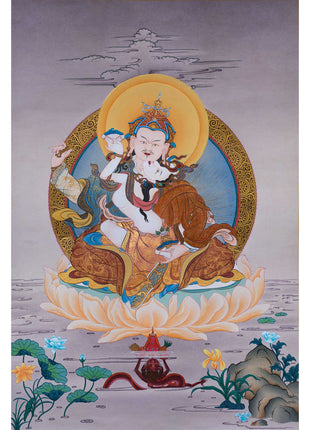 Guru Rinpoche With Consort Thangka