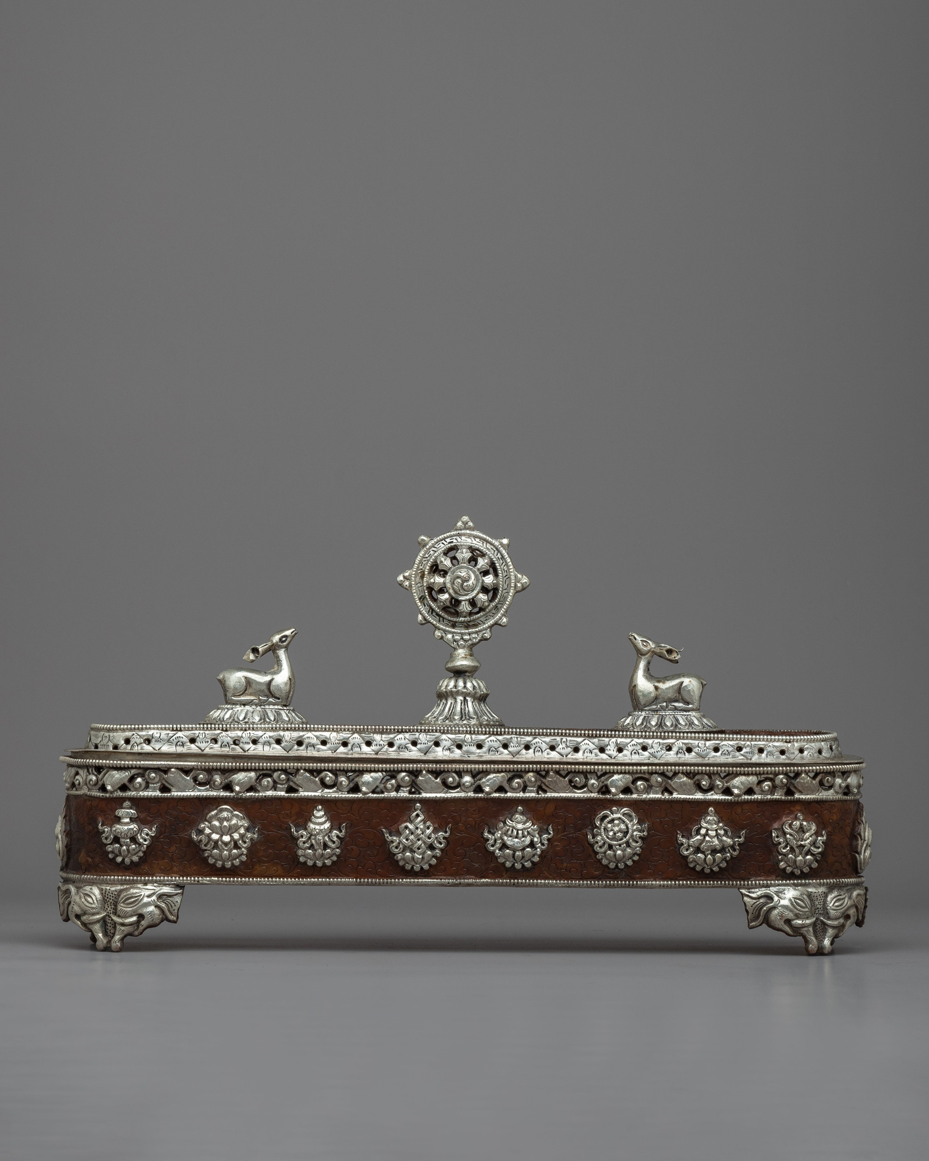 Tibetan Silver Plated Incense Burner | Beautiful Nepalese Ritual Altar