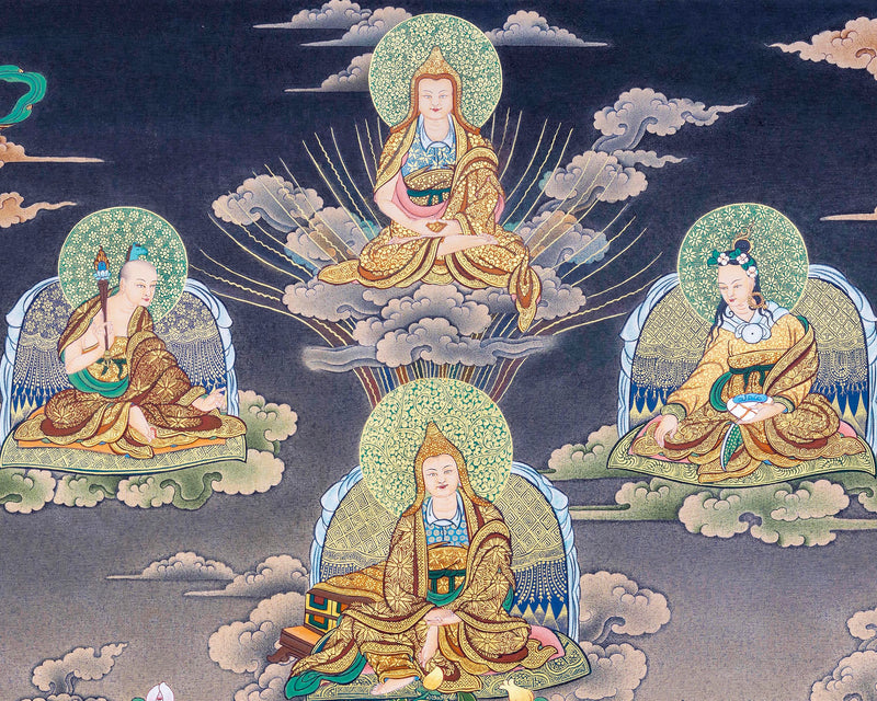 25 disciples of Guru Rinpoche | Tibetan  High Quality Canvas Print