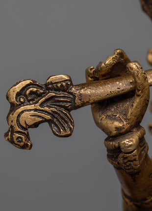 Hand-Crafted Krishna Statue With Intricate Details | Brass Statue Of Gopala-Krishna