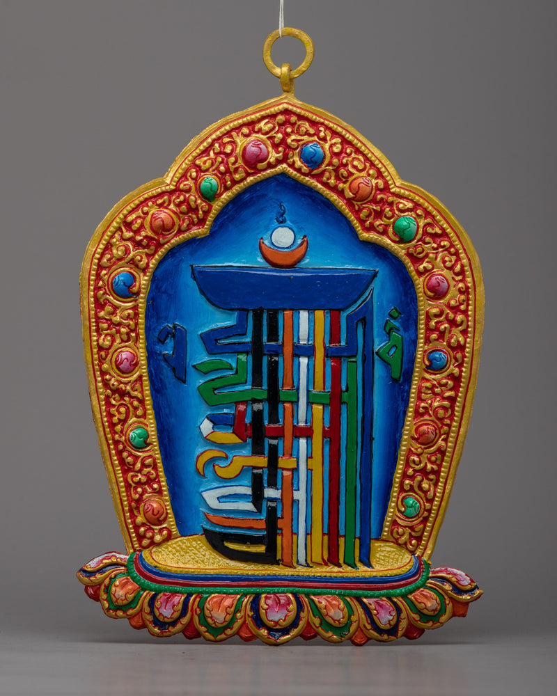 Kalachakra Mantra Wall Hanging | Handcrafted Sacred Art