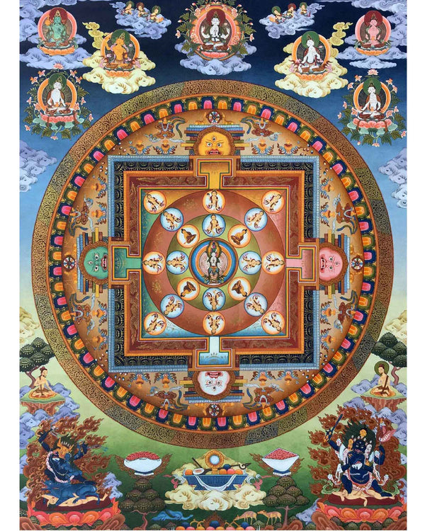 Lokeshvara Mandala Thangka | Tibetan Buddhist Craft