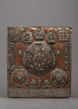 Wheel Of Life With Others Metal Thanka